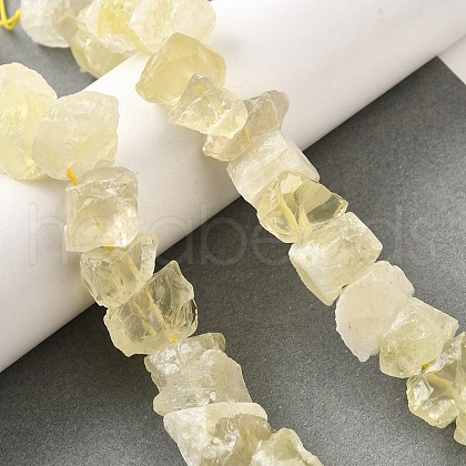 Natural Lemon Quartz Beads Strands G-I283-F30-1