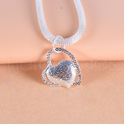 Heart Alloy Pendant Necklaces for Women FS-WG9D739-01-1