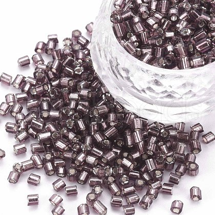 8/0 Glass Bugle Beads SEED-S032-07A-56B-1