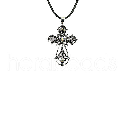 Cross Zinc Alloy Pendant Necklace VJ0126-02-1
