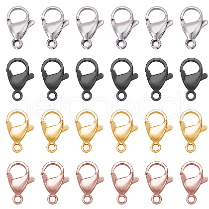 Unicraftale PVD Vacuum Plating 304 Stainless Steel Lobster Claw Clasps STAS-UN0007-64-1