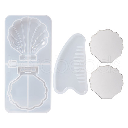DIY Comb & Mirror Silicone Molds Sets DIY-TA0008-44-1