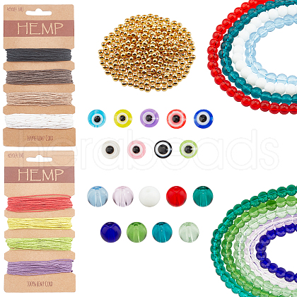   401Piece DIY Evil Eyes Themed Jewelry Set Making Kits DIY-PH0002-16-1