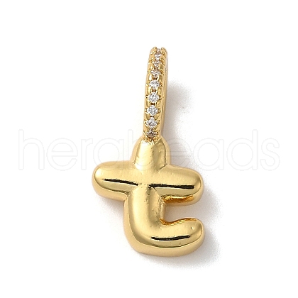 Brass Micro Pave Cubic Zirconia Pendants KK-K345-13T-G-1