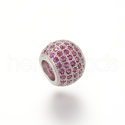 Alloy Rhinestone European Beads OPDL-T001-PD002-1-1