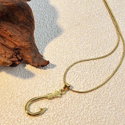 304 Stainless Steel Pendant Necklaces NJEW-P330-01A-G-1