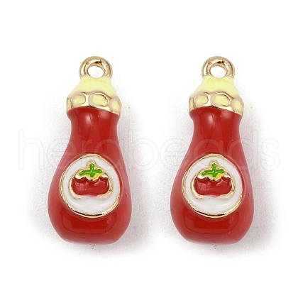 Alloy Enamel Charms PALLOY-R158-05G-05-1