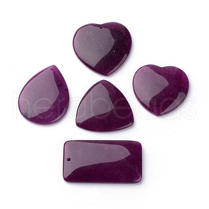 Dyed Natural Gemstone Pendants G-S214-06-1