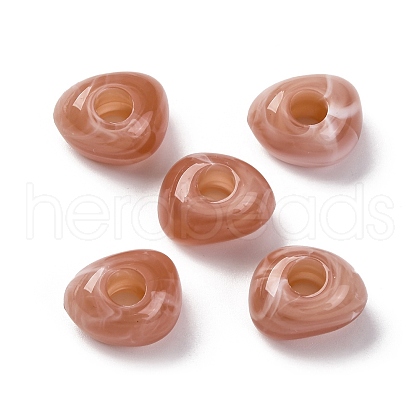Two Tone Opaque Acrylic Beads MACR-Z002-02D-1