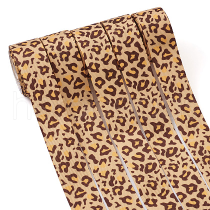 Leopard Printed Grosgrain Ribbons OCOR-TA0001-24-1