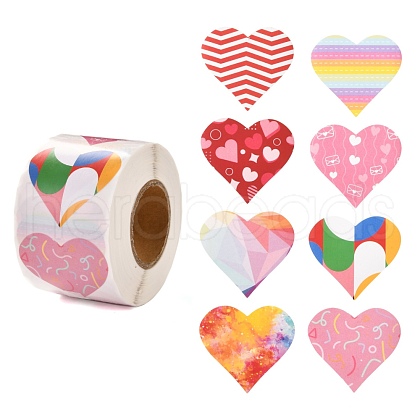 Valentine's Day Theme Paper Gift Tag Stickers DIY-C007-01D-1