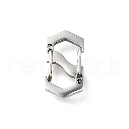304 Stainless Steel Keychain Clasp Findings STAS-U051-01B-P-1