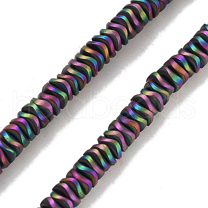 Electroplated Synthetic Non-magnetic Hematite Beads Strands G-H020-M01-19-1
