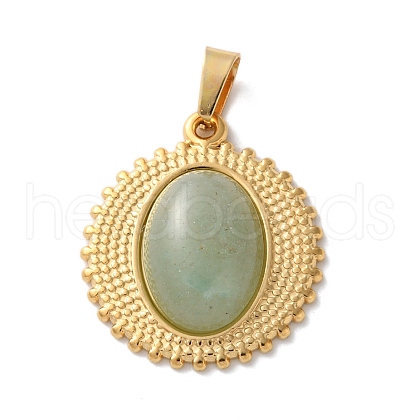 Natural Green Aventurine Pendants STAS-C120-13G-07-1