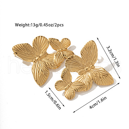 304 Stainless Steel Stud Earrings FS-WG1A0AA-02-1