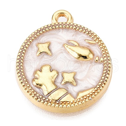 Alloy Enamel Pendants ENAM-T021-03I-1