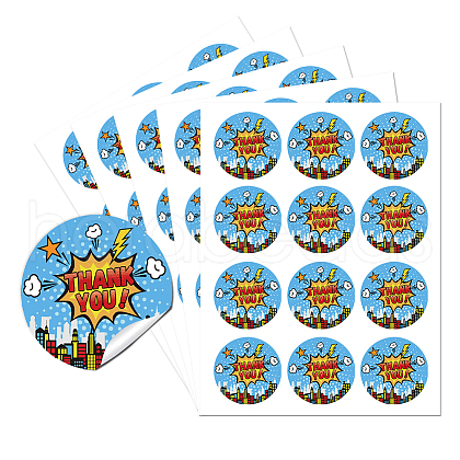 5 Sheets Round Dot PVC Waterproof Decorative Sticker Labels DIY-WH0481-38-1