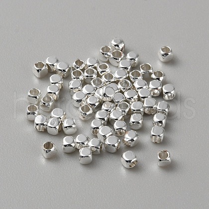Cube Brass Beads KK-WH0081-64A-1