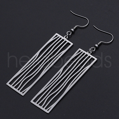 201 Stainless Steel Dangle Earrings STAS-S105-JN614-1-1