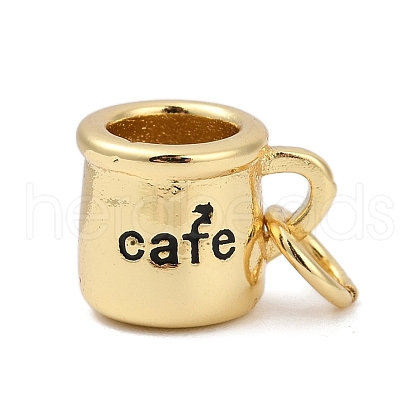 Mother's Day Brass Enamel Charms KK-U062-01B-G-1