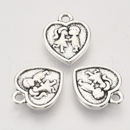 Tibetan Style Alloy Pendants TIBEP-T009-13AS-RS-1