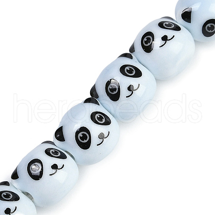 Handmade Porcelain Beads Strands PORC-P029-02B-1