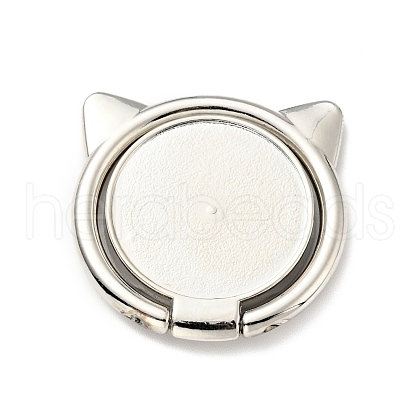 Alloy Cat Cell Phone Holder Stand Findings AJEW-E046-02P-1