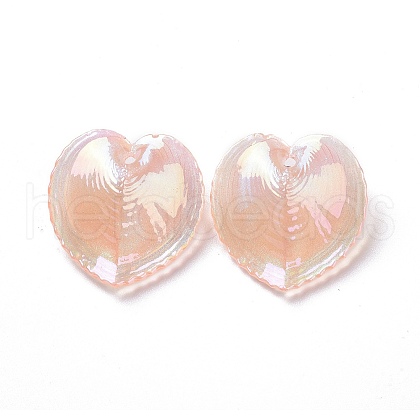 UV Plating Rainbow Iridescent Acrylic Pendants OACR-C003-08E-1
