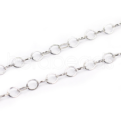 Tarnish Resistant 304 Stainless Steel Cable Chains CHS-L001-95-3mm-1