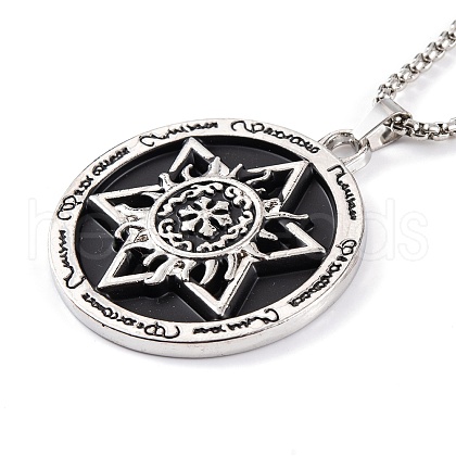 Stainless Steel Box Chain Necklaces NJEW-P304-01D-1