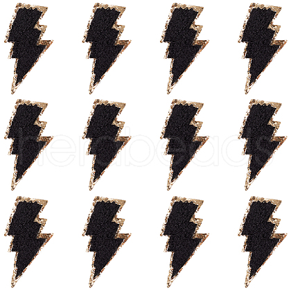Gorgecraft 12Pcs Computerized Embroidery Cloth Self Adhesive Patches PATC-GF0001-57A-1
