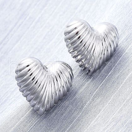 Brass Stud Earrings EJEW-Q015-18P-1