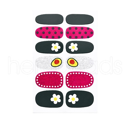Flower Series Full Cover Nail Decal Stickers MRMJ-T109-WSZ485-1
