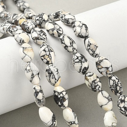 Dyed Synthetic Turquoise Beads Strands G-M448-B01-01-1