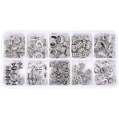 Tibetan Style Alloy Tube Bails TIBE-PH0004-90-1