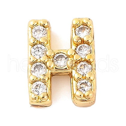 Rack Plating Brass Micro Pave Cubic Zirconia Cabochons KK-F874-04G-H-1