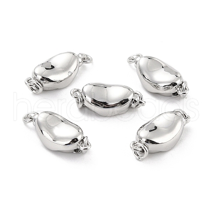 Anti-Tarnish Rhodium Plated 925 Sterling Silver Box Clasps STER-Z001-105B-S-1