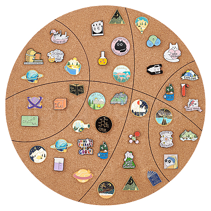 Wall Jewelry Display Cork Tray AJEW-WH0348-466F-1