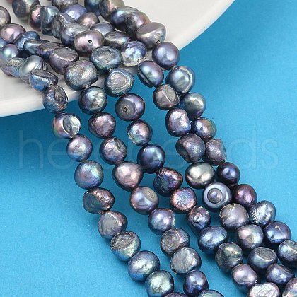 Natural Cultured Freshwater Pearl Beads Strands PEAR-P064-20B-02B-1