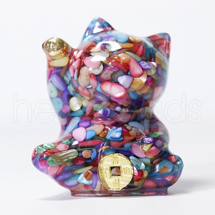 Resin Craft Display Decorations DJEW-PW0021-29G-35-1