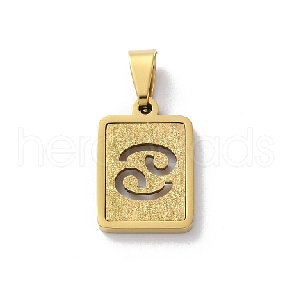 304 Stainless Steel Twelve Constellations Pendants STAS-S152-02G-D-1