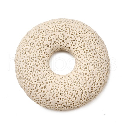 Natural Lava Rock Disc Big Pendants G-M203-07-01-1