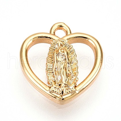 Brass Pendants KK-T075-16G-1