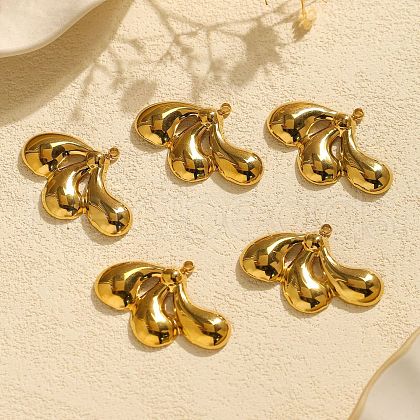 304 Stainless Steel Pendants STAS-M116-33G-1