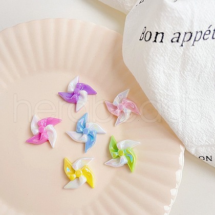 Opaque Acrylic Bead X-OACR-H028-B04-1