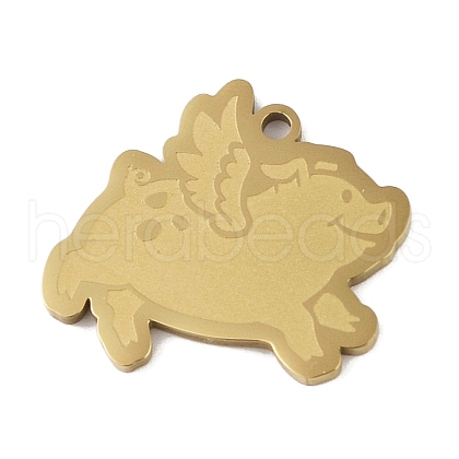 304 Stainless Steel Pendants STAS-C095-26G-1