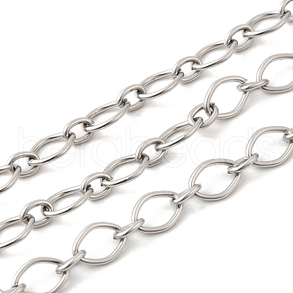 304 Stainless Steel Oval Link Chains CHS-C018-02A-P-1