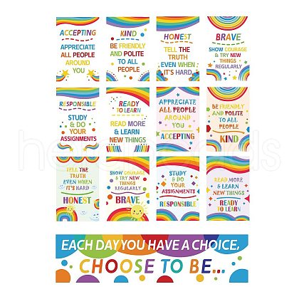 Paper Hanging Banner Classroom Decoration AJEW-WH0340-009-1
