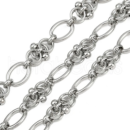 304 Stainless Steel Oval Link Chains CHS-C017-02P-1