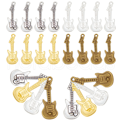  60Pcs 4 Colors Tibetan Style Alloy Pendants FIND-NB0005-38-1
